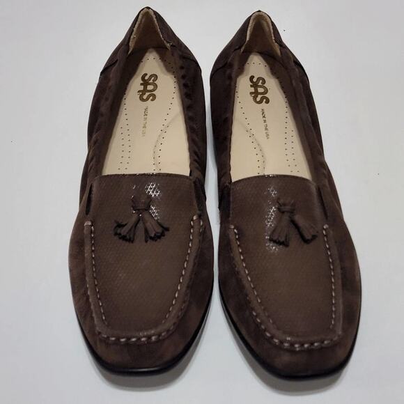 SAS HOPE Slip On Loafer In Bronze Croc Size 10‎ new@@ - Picture 1 of 9